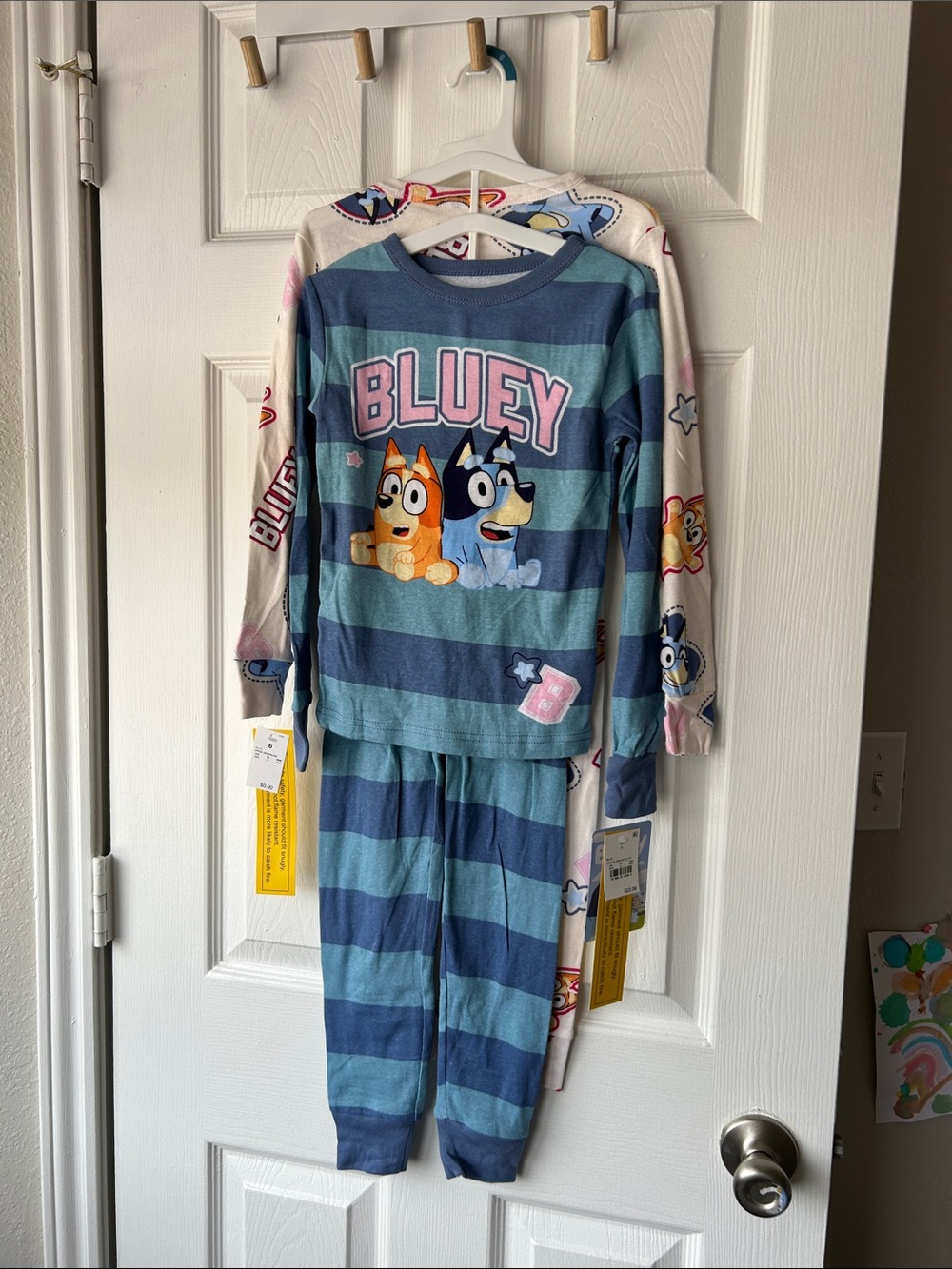 Long sleeve Bluey girls pajamas 2 pack NWT size 6